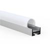 Kit de Perfil de Alumínio para Fita de LED, Canaleta de Alumínio com Ranhura, Canal de Luz em Forma de U para Montagem Superficial e Embutida, Tampa Extrudada de Policarbonato para Luz, Acessórios de Carcaça