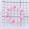 En stock al por mayor pulsera elástica de cuentas para niños pulsera de cuentas redondas lindas para niñas pulsera de mejor amiga dulce joyería de color caramelo