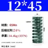Molde de Resorte de Compresión de Primavera Verde Molde de Resorte Doméstico 65Mn Resorte Tf Alambre Plano de Alta Resistencia Compresión Estándar Japonés Resorte Rectangular