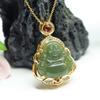 Collar con colgante de Buda Maitreya de Jade Hetian y Jadeíta Personalizado Joyería Jade Venta al por Mayor S2051323