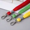 Corda de algodão oca de 1 cm crachá de certificado nome marca cordão fabricante crachá de certificado alça