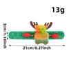 Hong Kong amor Papá Noel oso raqueta anillo lindo niños franela pulsera luminosa Navidad anillo a presión regalo