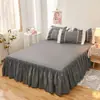 Faldón de Cama Cubierta de Cama Falda de una Pieza Cubierta Antipolvo Cubierta de Faldón de Cama Cubierta de Delantal de Cama Cubierta Antideslizante Grupo de Camas Niñas 1.51.8