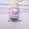Taza de Agua de Gato Kt Semitridimensional de Dibujos Animados Flor de Zapato con Agujero para DIY Funda para Teléfono Móvil Adorno para Pasador de Pelo Diadema Colgante Accesorios de Resina