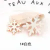 Material para tiara de presilha de cabelo infantil 3,6cm pingente de floco de neve com pó dourado decoração de caixa de presente cartão de saudação de Natal cartão de bolo
