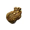 Bolsa de monedas colgante de piedra Ojo de Tigre natural Piedra de tigre ojo de tigre piedra bolsa de monedas colgante al por mayor Madera Piedra cuero colgante de rotura