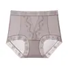 Bragas de Encaje de Deseo Puro Estilo Francés para Mujer, Tiro Alto, Tallas Grandes hasta 200 Jin, Seda de Morera Antibacteriana 10A, Briefs con Entrepierna Extendida