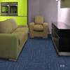 Alfombra Cuadrada de Oficina de Empresa con Base Alta Edificio de Oficinas de Negocios Sala de Conferencias Base de Asfalto Alfombra de Bloque 50x50cm Completa