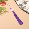 Pingente de Borla de Lótus de Jade Branco Dupla Face, Ornamento Pendurado de Borla Vertical, Acessórios Decorativos Antigos, Venda por Atacado do Fabricante