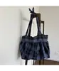 Bolsa de Ombro Sub-Fofa Estilo Ins Coreano Bolsa Carteiro Retrô de Grande Capacidade Bolsa Tote Bolsa para Roupas de Aula de Trabalho de Estudante para Mulheres