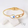 Lele Joyería Venta Caliente Europea y Americana Suministro de Exportación Diseño de Nicho Pulsera Ojo de Primavera Moda Creativa Joyería de Mano Dorada