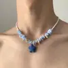 Collares transfronterizos de estilo punk de alta resistencia para hombres y mujeres, estilo gótico de subcultura, cadenas para la clavícula y collares de personalidad de nicho de moda