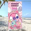 Toalla de Baño Absorbente de Agua de Secado Rápido para Niños con Dibujos Animados Transfronterizos Temu Lilo y Stitch Ángel Bebé Stitch Toalla de Playa