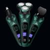 Afeitadora eléctrica 9D alta potencia pantalla digital tres cabezales flotantes recargable por USB lavado con agua multifuncional Afeitadora de barba