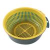 Cesta Drenadora de Arroz de Camada Dupla Espessa Extra Grande, Cesta de Lavagem de Legumes para Cozinha, Cesta de Lavagem de Arroz, Cesta Redonda para Lavagem de Frutas e Legumes