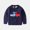 Suéter infantil atacado meninos dupla trama camiseta base bebê meninos carro suéter de tricô fabricantes atacado