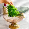 Cesta de frutas de celebridades da Internet Sala de estar Mesa de centro para casa Prato de doces Bacia Bolso para lanches Cesta de armazenamento Bacia de armazenamento de frutas secas de luxo leve