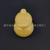 Calabaza de Jade Amarillo Natural para Atraer Riqueza, Feng Shui, Regalo de Inauguración, Vestíbulo, Oficina, Sala de Estar, Adorno de Jade, Regalo Decorativo