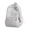 Mochila estilo coreano ins cor sólida fresca grande capacidade para aula tutoria deslocamento mochila leve e redutora de peso bolsa de ombro dupla