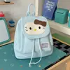 Nova Mochila Grande de Gatinho Fofo Estilo Japonês para Mulheres, Mini Mochila Fashion para Passeios, Mochila Escolar Pequena Infantil