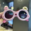 Gafas de sol lindas para proteger del sol abeja pequeña silicona adorable estilo coreano bebé dibujos animados dulces espejo osito niños gafas de sol polarizadas