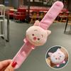 Juguete de Peluche de Dibujos Animados Goma para el Cabello Hacedor de Chongo Pulsera para Niños Oso Amarillo de Peluche Pulsera de Bofetada