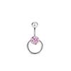 Anillo de ombligo de acero inoxidable con incrustaciones de diamantes, gran oferta en Amazon AliExpress. Piercing circular para el cuerpo.