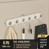 Colgador de gancho de doble capa sin perforaciones para puerta con ventosa para dormitorio y baño, herramienta de almacenamiento de alta capacidad de carga, estante de almacenamiento creativo