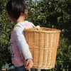 Cesta de bambú de ratán bolsa de mimbre bolsa de ratán hecha a mano cesta de almacenamiento cesta para accesorios de baile cesta para recolectar accesorios de danza étnica cesta