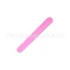 Anel de Pressão de Silicone Cor Pura Impressão Personalizada com Logo Pulseira de Silicone com Anel de Pressão Pulseira de Pressão Venda por Atacado