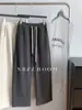 62% Poliéster Estilo Coreano Cordón Cintura Elástica Pantalones Tipo Guisante Falciforme para Mujer Cálidos Engrosados Que Cubren la Cadera Pantalones Casuales Otoño e Invierno 2025