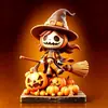 Adornos de Madera de Halloween Estilo Europeo y Americano, Decoraciones de Atmósfera Festiva, Adornos de Escritorio, Regalos Preferidos y Adornos Artesanales