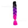 Fibra química de tres colores, cuatro colores, cinco colores, degradado, seda de alta temperatura, trenza grande, trenza jumbo, trenza burbuja, material para trenzas de cabello