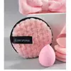 Tradução Matinal Venda Quente Transfronteiriça Conjunto de Faixa de Cabelo com Laço no Pulso e Esponja Triangular para Polegar Conjunto de 20 Peças Macio que Não Absorve Pó