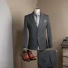 Pantalones Formales para Hombre, Trajes Casuales de Negocios Estilo Coreano, Trajes de Boda para Novios y Padrinos, Atuendo Profesional, Trajes para Entrevista, Corte Delgado