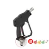 Máquina de Lavar Carros Pistola de Água de Alta Pressão Cabeça de Pistola de Lavar Carros em Forma de Leque Máquina de Limpeza Gato Preto com Bico de Pistola de Pulverização de Plugue Rápido em Forma de Leque Pistola de Água