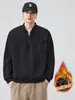 Ropa de Hombre Fengshe / Sudadera gruesa con forro polar para hombre, chaqueta larga de manga larga de moda resistente, novedad otoño e invierno 2026