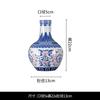 Jingdezhen - Marco antiguo de cerámica azul y blanca con flores decorativas para encimeras de porcelana para el hogar