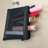 Bolsa de Malla Transparente Simple Portátil para Cosméticos Pequeña Portátil Bolsa de Almacenamiento de Gran Capacidad Neceser Almacenamiento de Cosméticos