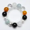 Como una Hermosa FlorPulsera de Cristal Natural Aguamarina Hecha a Mano para Mujer, Nuevo Estilo Versátil, Pulsera Iluminadora de Piel al por Mayor