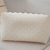 Cesta de Verduras Bolsa Tejida de Plástico Bolsa Tejida a Mano Bolso de Gran Capacidad Color de Contraste PP Bolso Lindo
