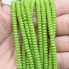 Ábaco de cuentas de vidrio esmaltado multicolor, espaciador de cuentas planas de vidrio, imitación de jade, accesorios para joyería DIY, espaciador 4*2mm al por mayor