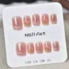 Armadura para Mano Nuevo Estilo Flor Ojo de Gato Color Nude Simple Combinable Blanco Fresco Rojo Libro Pegatina para Uñas