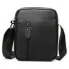 Fuente de fábrica Bolso de Hombro de Primera Capa para Hombre de Piel de Vaca Impermeable Resistente al Desgaste Moda Gran Capacidad Negocios Cuero Genuino Bolso Cruzado para Hombre