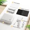 Impresora Fotográfica a Color para Uso Doméstico, Se Conecta al Teléfono Móvil por Bluetooth, Mini Impresora Fotográfica a Color de Bolsillo Portátil, Térmica