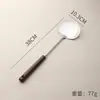 Espátula para champiñones de nogal espátula de cocina doméstica de acero inoxidable cuchara para freír de mango largo Guizhou cuchara para sopa fabricantes en stock venta al por mayor