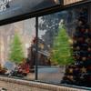 Decoraciones Nuevas de Navidad Transfronterizas, Pegatinas Estáticas de Árbol de Navidad para Ventana, Pegatinas para Puerta de Vidrio de Arreglo de Escena, Amazon
