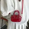 Bolsa de Bowling Boston Feminina 2025 Primavera e Verão Nova Casual Versátil Carta Ombro Transversal Bolsa Infantil