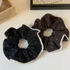 Gomas para el pelo de terciopelo y encaje hechas a mano coreanas y japonesas para mujer, únicas y exquisitas, versátiles, para coleta, elegantes accesorios para el cabello