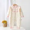 Roupas para Bebês e Crianças Anyang, Macacão 100% Algodão, Gola Pequena de Renda Floral, Roupa para Exterior, Roupas de Princesa para Bebês Meninos e Meninas